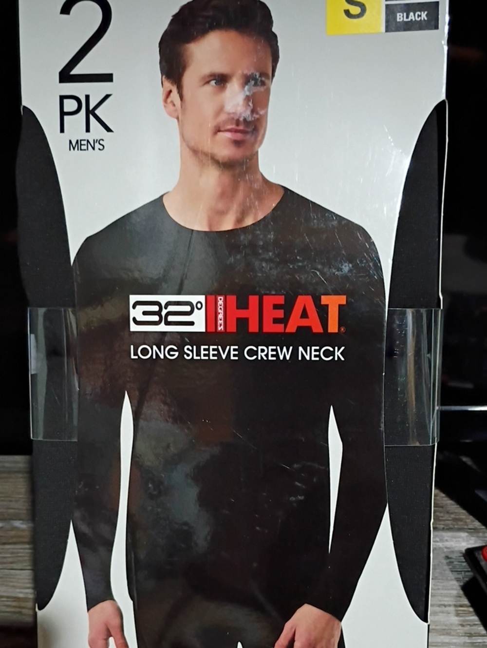 Men’s Black Long Sleeve Crew Neck Shirt
